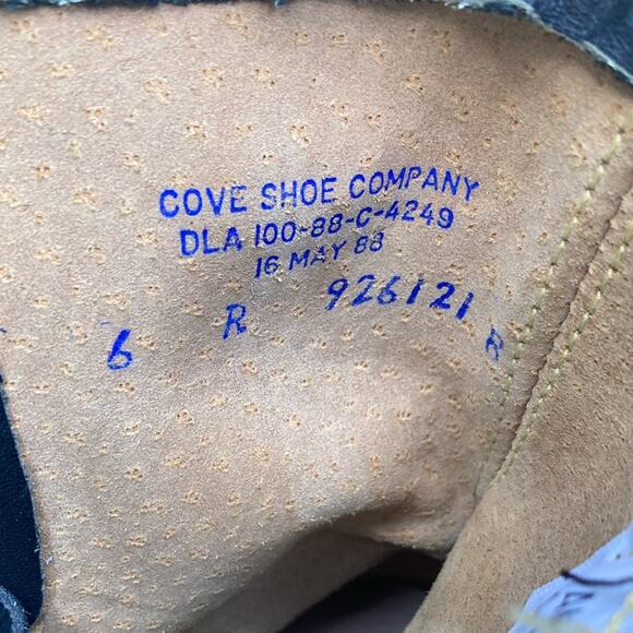 6R (7 Women\'s) NOS US Army Steel Toe Combat Lace up Boots Vintage 80s
